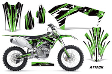 Load image into Gallery viewer, Dirt Bike Graphics Kit Decal Sticker Wrap For Kawasaki KXF250 2017-2018 ATTACK GREEN-atv motorcycle utv parts accessories gear helmets jackets gloves pantsAll Terrain Depot