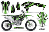 Dirt Bike Graphics Kit Decal Sticker Wrap For Kawasaki KXF250 2017-2018 ATTACK GREEN