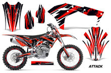 Load image into Gallery viewer, Graphics Kit Decal Sticker Wrap + # Plates For Kawasaki KXF250 2017-2018 ATTACK RED-atv motorcycle utv parts accessories gear helmets jackets gloves pantsAll Terrain Depot