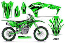 Load image into Gallery viewer, Graphics Kit Decal Sticker Wrap + # Plates For Kawasaki KXF250 2017-2018 FADE GREEN-atv motorcycle utv parts accessories gear helmets jackets gloves pantsAll Terrain Depot