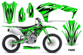 Dirt Bike Graphics Kit Decal Sticker Wrap For Kawasaki KXF250 2017-2018 FADE GREEN-atv motorcycle utv parts accessories gear helmets jackets gloves pantsAll Terrain Depot