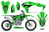Dirt Bike Graphics Kit Decal Sticker Wrap For Kawasaki KXF250 2017-2018 FADE GREEN