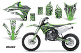 Dirt Bike Graphics Kit Decal Wrap For Kawasaki KX85 KX100 2014-2018 DEADEN GREEN
