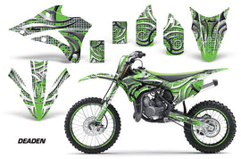 Graphics Kit Decal Wrap + # Plates For Kawasaki KX85 KX100 2014-2018 DEADEN GREEN-atv motorcycle utv parts accessories gear helmets jackets gloves pantsAll Terrain Depot