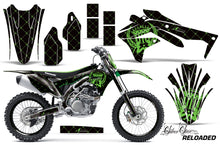 Load image into Gallery viewer, Graphics Kit Decal Sticker Wrap + # Plates For Kawasaki KXF450 2016-2018 RELOADED GREEN BLACK-atv motorcycle utv parts accessories gear helmets jackets gloves pantsAll Terrain Depot