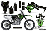 Dirt Bike Decal Graphic Kit Sticker Wrap For Kawasaki KXF450 2016-2018 RELOADED GREEN BLACK
