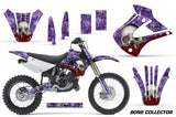Dirt Bike Graphics Kit Decal Wrap For Kawasaki KX85 KX100 2001-2013 BONES PURPLE