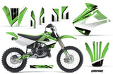 Dirt Bike Graphics Kit Decal Wrap For Kawasaki KX85 KX100 2001-2013 EMPIRE GREEN
