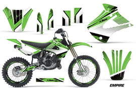 Graphics Kit Decal Wrap + # Plates For Kawasaki KX85 KX100 2001-2013 EMPIRE GREEN-atv motorcycle utv parts accessories gear helmets jackets gloves pantsAll Terrain Depot