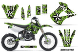 Dirt Bike Graphics Kit Decal Wrap For Kawasaki KX85 KX100 2001-2013 NORTHSTAR GREEN