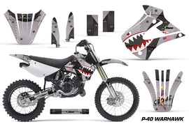 Dirt Bike Graphics Kit Decal Wrap For Kawasaki KX85 KX100 2001-2013 WARHAWK BLACK-atv motorcycle utv parts accessories gear helmets jackets gloves pantsAll Terrain Depot