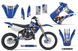 Dirt Bike Graphics Kit Decal Wrap For Kawasaki KX85 KX100 2001-2013 TBOMBER BLUE