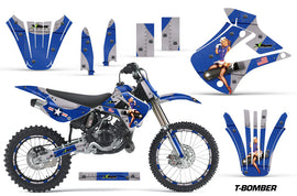 Graphics Kit Decal Wrap + # Plates For Kawasaki KX85 KX100 2001-2013 TBOMBER BLUE-atv motorcycle utv parts accessories gear helmets jackets gloves pantsAll Terrain Depot