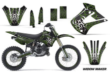 Load image into Gallery viewer, Graphics Kit Decal Wrap + # Plates For Kawasaki KX85 KX100 2001-2013 WIDOW GREEN BLACK-atv motorcycle utv parts accessories gear helmets jackets gloves pantsAll Terrain Depot