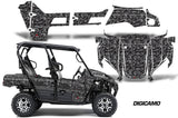 UTV Graphics Kit Decal Sticker Wrap For Kawasaki Teryx4 800 2016-2018 DIGICAMO BLACK