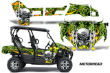 UTV Graphics Kit Decal Sticker Wrap For Kawasaki Teryx4 800 2016-2018 MOTORHEAD GREEN