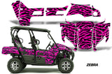 UTV Graphics Kit Decal Sticker Wrap For Kawasaki Teryx4 800 2016-2018 ZEBRA PINK