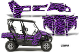 UTV Graphics Kit Decal Sticker Wrap For Kawasaki Teryx4 800 2016-2018 ZEBRA PURPLE