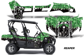 UTV Graphics Kit Decal Sticker Wrap For Kawasaki Teryx4 800 2016-2018 REAPER GREEN-atv motorcycle utv parts accessories gear helmets jackets gloves pantsAll Terrain Depot