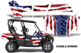 UTV Graphics Kit Decal Sticker Wrap For Kawasaki Teryx4 800 2016-2018 USA FLAG