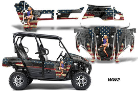 UTV Graphics Kit Decal Sticker Wrap For Kawasaki Teryx4 800 2016-2018 WW2 BOMBER-atv motorcycle utv parts accessories gear helmets jackets gloves pantsAll Terrain Depot