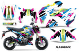 Dirt Bike Graphics Kit Decal Sticker Wrap For Kawasaki Z125 PRO 2017-2018 FLASHBACK