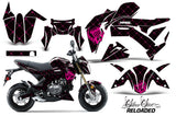 Dirt Bike Graphics Kit Decal Sticker Wrap For Kawasaki Z125 PRO 2017-2018 RELOADED PINK BLACK