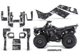 ATV Graphics Kit Quad Decal Sticker Wrap For Kawasaki Bayou 250 2003-2011 CAMOPLATE BLACK-atv motorcycle utv parts accessories gear helmets jackets gloves pantsAll Terrain Depot