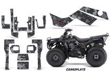 ATV Graphics Kit Quad Decal Sticker Wrap For Kawasaki Bayou 250 2003-2011 CAMOPLATE BLACK
