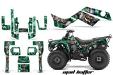 ATV Graphics Kit Quad Decal Sticker Wrap For Kawasaki Bayou 250 2003-2011 HATTER GREEN SILVER