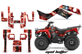 ATV Graphics Kit Quad Decal Sticker Wrap For Kawasaki Bayou 250 2003-2011 HATTER RED BLACK-atv motorcycle utv parts accessories gear helmets jackets gloves pantsAll Terrain Depot