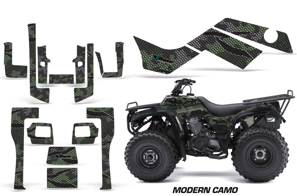 ATV Graphics Kit Quad Decal Sticker Wrap For Kawasaki Bayou 250 2003-2011 MODERN CAMO GREEN-atv motorcycle utv parts accessories gear helmets jackets gloves pantsAll Terrain Depot