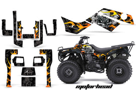 ATV Graphics Kit Quad Decal Sticker Wrap For Kawasaki Bayou 250 2003-2011 MOTORHEAD BLACK-atv motorcycle utv parts accessories gear helmets jackets gloves pantsAll Terrain Depot