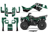ATV Graphics Kit Quad Decal Sticker Wrap For Kawasaki Bayou 250 2003-2011 REAPER GREEN