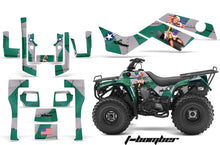 Load image into Gallery viewer, ATV Graphics Kit Quad Decal Sticker Wrap For Kawasaki Bayou 250 2003-2011 TBOMBER GREEN-atv motorcycle utv parts accessories gear helmets jackets gloves pantsAll Terrain Depot