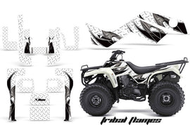 ATV Graphics Kit Quad Decal Sticker Wrap For Kawasaki Bayou 250 2003-2011 TRIBAL BLACK WHTE-atv motorcycle utv parts accessories gear helmets jackets gloves pantsAll Terrain Depot