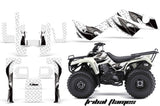 ATV Graphics Kit Quad Decal Sticker Wrap For Kawasaki Bayou 250 2003-2011 TRIBAL BLACK WHTE