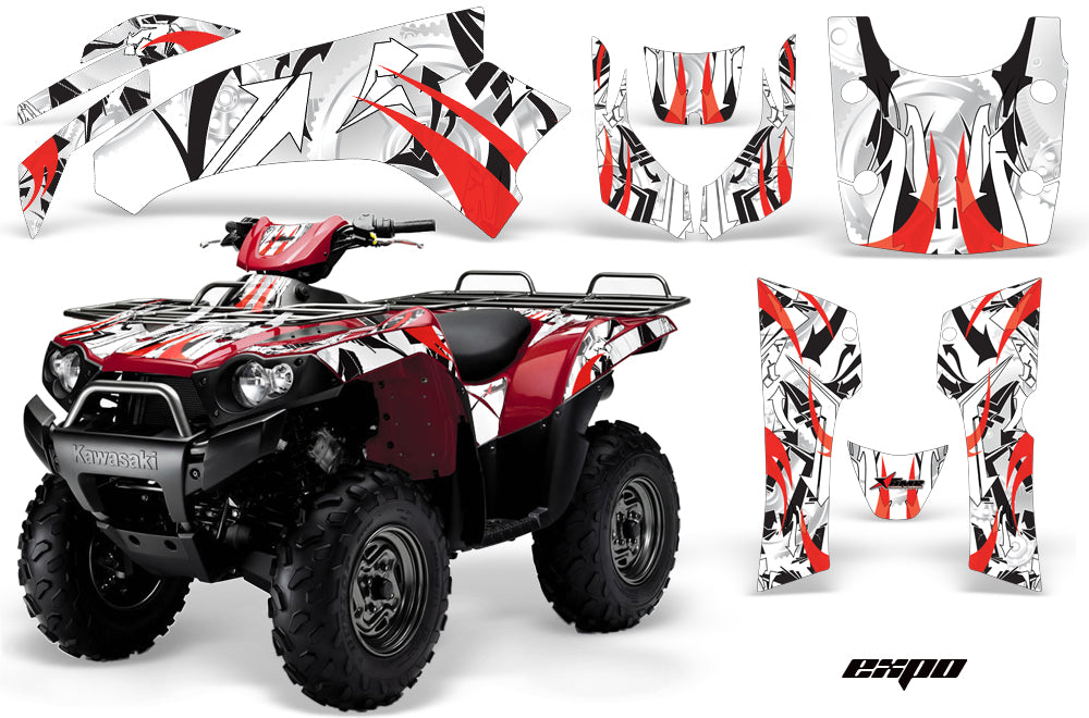 ATV Graphics Kit Quad Decal Wrap For Kawasaki Brute Force 750i 2005-2011 EXPO RED-atv motorcycle utv parts accessories gear helmets jackets gloves pantsAll Terrain Depot