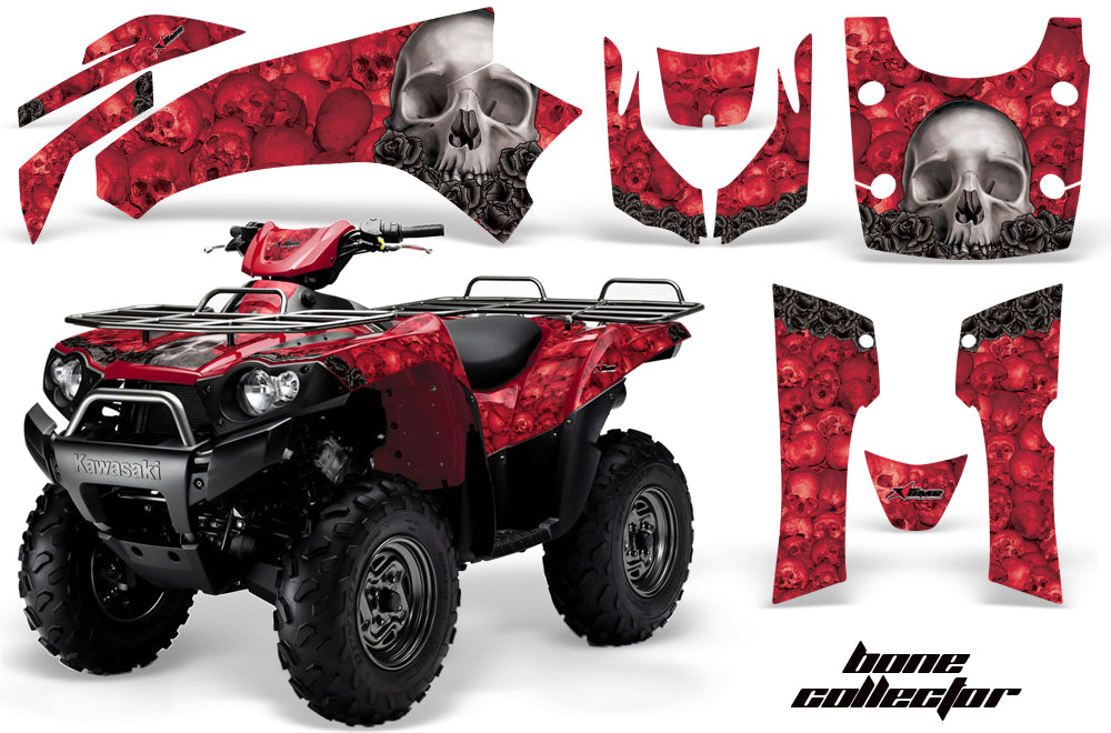 ATV Graphics Kit Quad Decal Wrap For Kawasaki Brute Force 750i 2005-2011 BONES RED-atv motorcycle utv parts accessories gear helmets jackets gloves pantsAll Terrain Depot