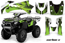Load image into Gallery viewer, ATV Graphics Kit Quad Decal Wrap For Kawasaki Brute Force 650i 2004-2012 CARBONX GREEN-atv motorcycle utv parts accessories gear helmets jackets gloves pantsAll Terrain Depot