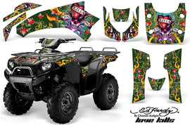 ATV Graphics Kit Quad Decal Wrap For Kawasaki Brute Force 650i 2004-2012 EDHLK GREEN-atv motorcycle utv parts accessories gear helmets jackets gloves pantsAll Terrain Depot
