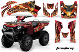 ATV Graphics Kit Quad Decal Wrap For Kawasaki Brute Force 650i 2004-2012 FIRESTORM RED