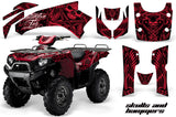 ATV Graphics Kit Quad Decal Wrap For Kawasaki Brute Force 750i 2005-2011 HISH RED