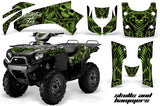 ATV Graphics Kit Quad Decal Wrap For Kawasaki Brute Force 750i 2005-2011 HISH GREEN