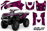 ATV Graphics Kit Quad Decal Wrap For Kawasaki Brute Force 650i 2004-2012 HISH PINK