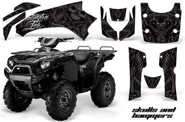 ATV Graphics Kit Quad Decal Wrap For Kawasaki Brute Force 650i 2004-2012 HISH SILVER-atv motorcycle utv parts accessories gear helmets jackets gloves pantsAll Terrain Depot