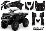ATV Graphics Kit Quad Decal Wrap For Kawasaki Brute Force 650i 2004-2012 HISH SILVER