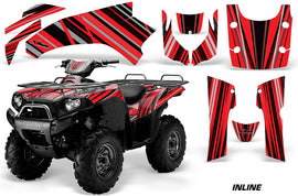 ATV Graphics Kit Quad Decal Wrap For Kawasaki Brute Force 650i 2004-2012 INLINE RED BLACK-atv motorcycle utv parts accessories gear helmets jackets gloves pantsAll Terrain Depot