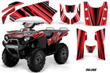 ATV Graphics Kit Quad Decal Wrap For Kawasaki Brute Force 750i 2005-2011 INLINE RED BLACK