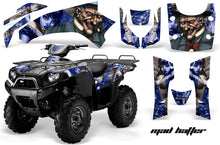 Load image into Gallery viewer, ATV Graphics Kit Quad Decal Wrap For Kawasaki Brute Force 750i 2005-2011 HATTER SILVER BLUE-atv motorcycle utv parts accessories gear helmets jackets gloves pantsAll Terrain Depot